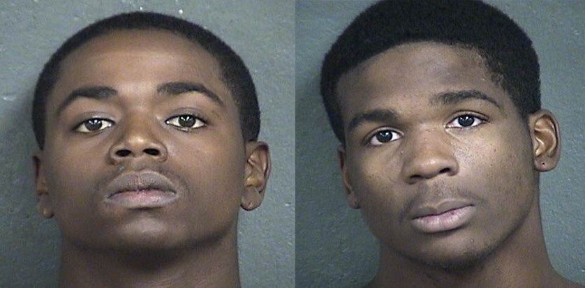 Marvin Moore (left) and Ladarious Barkers (right) have various charges in connection with the beating of a priest and robberies. (Wyandotte County Detention Center)