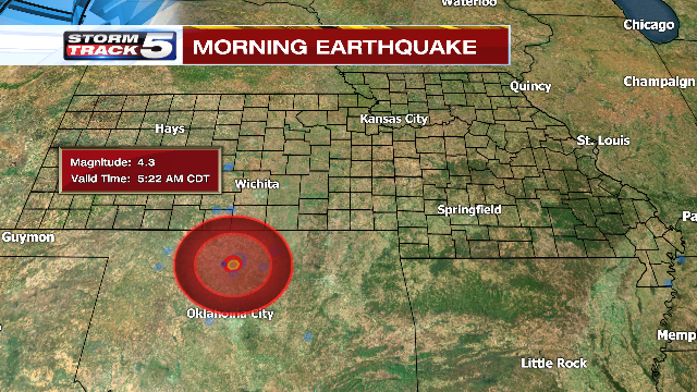 Earthquakes Centered In Oklahoma Felt In Kansas City Area - KCTV5