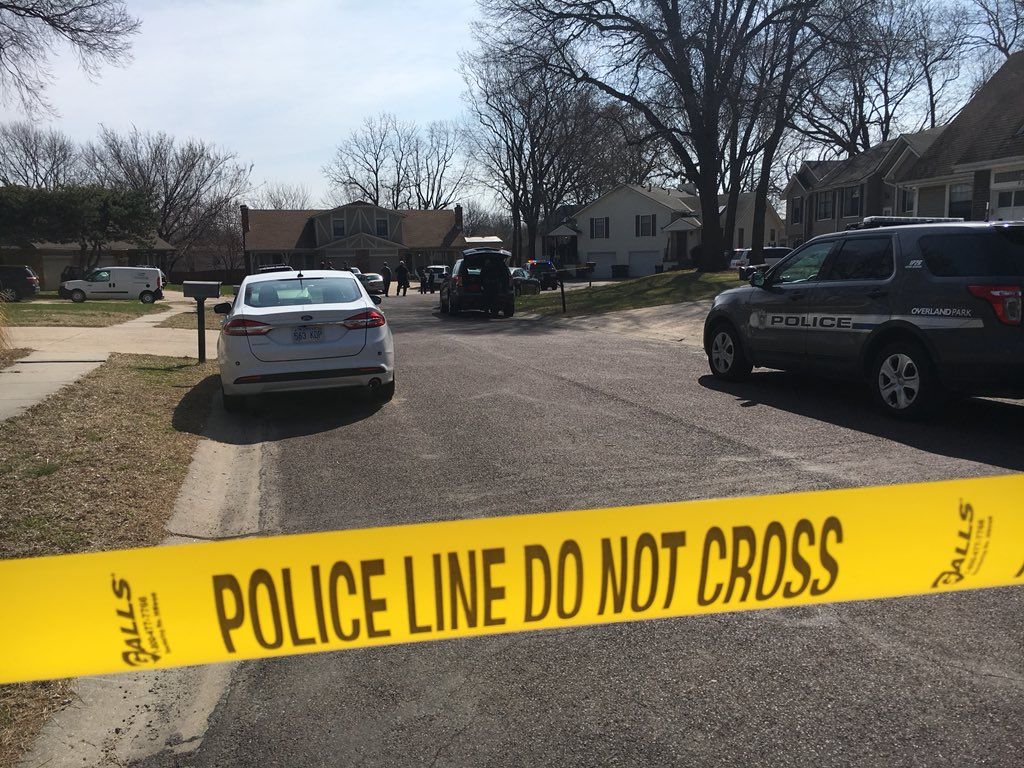 Police are investigating a deadly shooting Tuesday near 83rd Street and Switzer Avenue.   Officers say a man shot and killed his girlfriend's father. (Kelli Taylor/KCTV5 News)