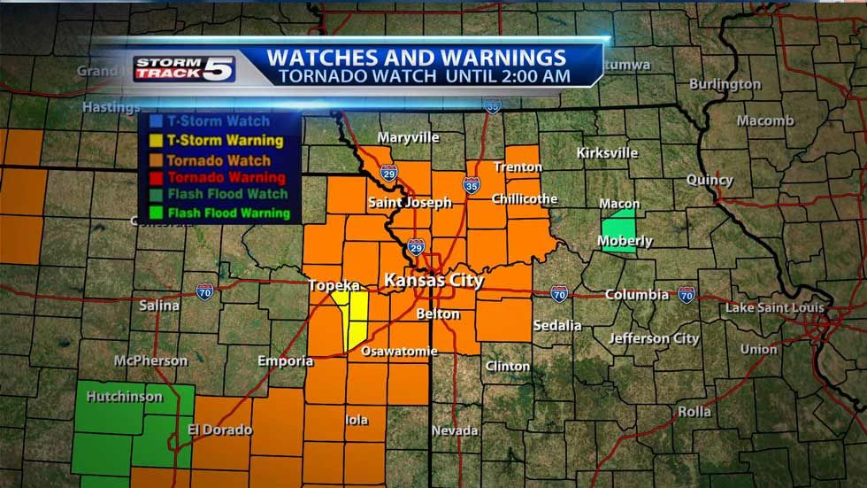 Severe weather strikes Lyon County, train cars blown over KCTV5
