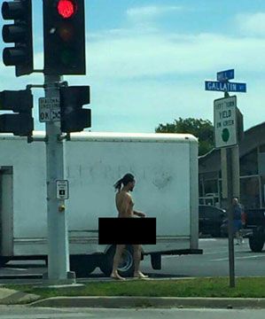 A naked man walking down the street caused quite the scare for Franklin Elementary administrators, forcing them to evacuate a playground and put the school on a brief lockdown. (Submitted photo)